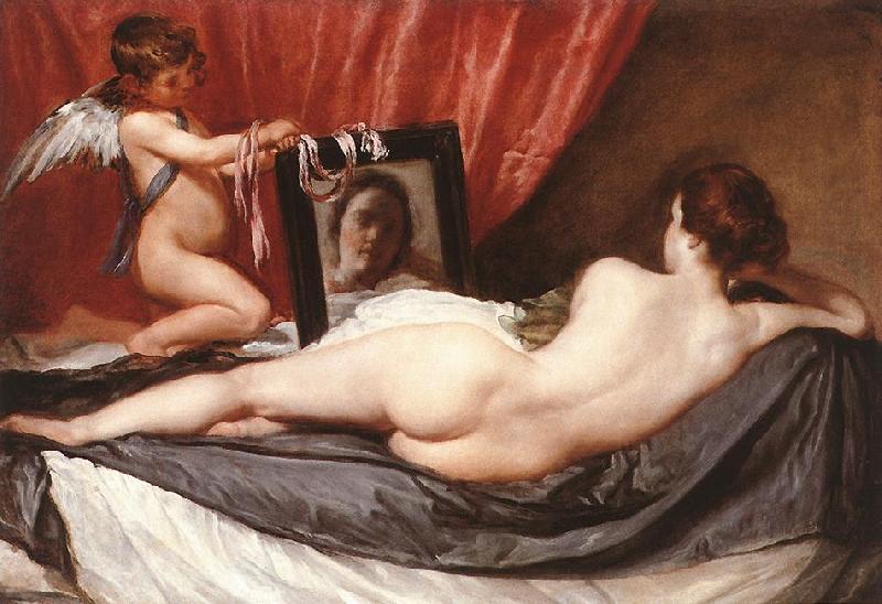 VELAZQUEZ, Diego Rodriguez de Silva y Venus at her Mirror (The Rokeby Venus) g